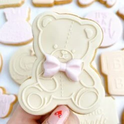 Oh My Cookie Teddy Bear Ours Cookie Stamp + Cookie Cutter