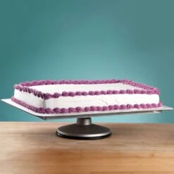 Piping Paradise Rectangular Professional Aluminium Cake Decorating Turntable -Silikomart Store piping paradise rectangular professional aluminium cake decorating turntable p2210 15389 image