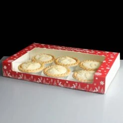 Premium Christmas Snowflake Deep Mince Pie Box 10x6.5x1.5 - Pack Of 25 -Silikomart Store premium christmas snowflake deep mince pie box 10x6 5x1 5 pack of 25 p6477 27451 image