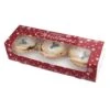 Premium Merry Christmas Snowflake Double Stack Mince Pie Box 9 X 3 X 2, Pack Of 25