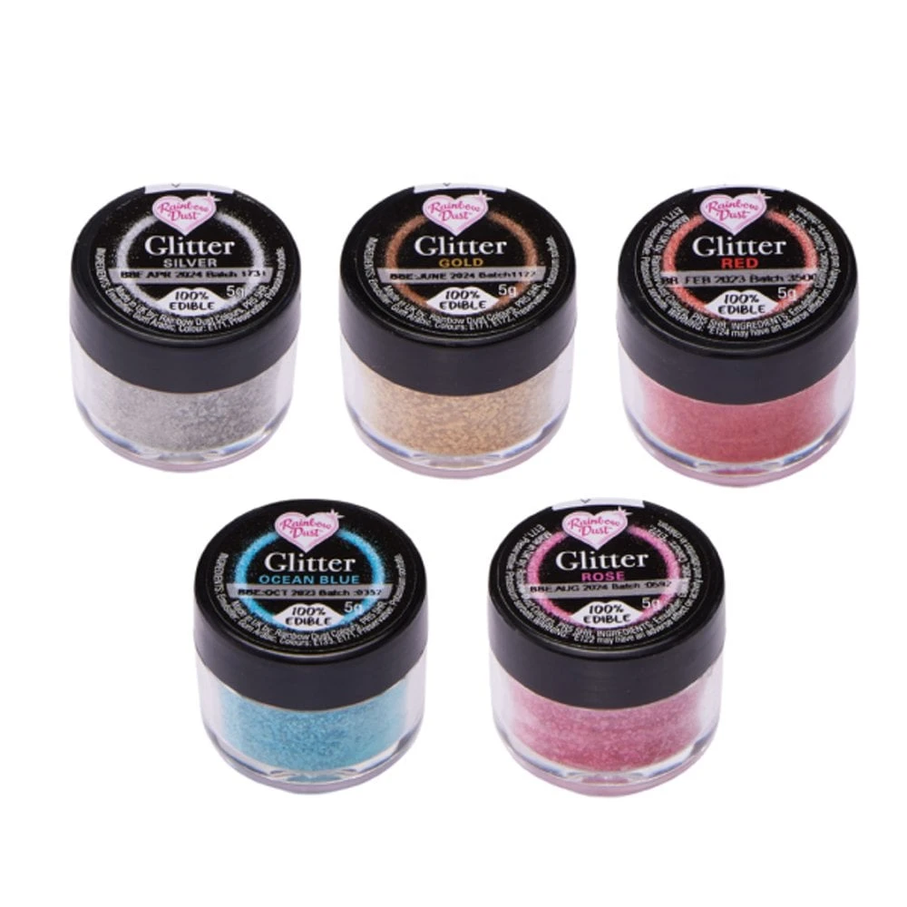 Rainbow Dust Edible Glitter Multi-Pack 5g - Pack Of 5 2 Rainbow Dust Edible Glitter Multi-Pack 5g - Pack Of 5 - Image 2