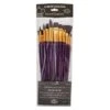 Royal Brush Firm Burgundy Taklon - Brights, Flats, Rounds, Angular, Filberts, Fans