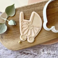 Sarah Maddison Rattan Pram Cookie Stamp & Cutter -Silikomart Store sarah maddison rattan pram cookie stamp cutter p15775 55028 image