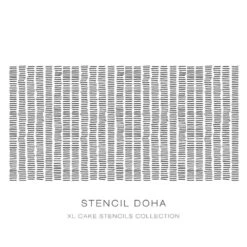 Silvia Favero Doha - Double-Barrel Cake Stencil
