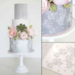 Silvia Favero ETHER - Double-Barrel Cake Stencil