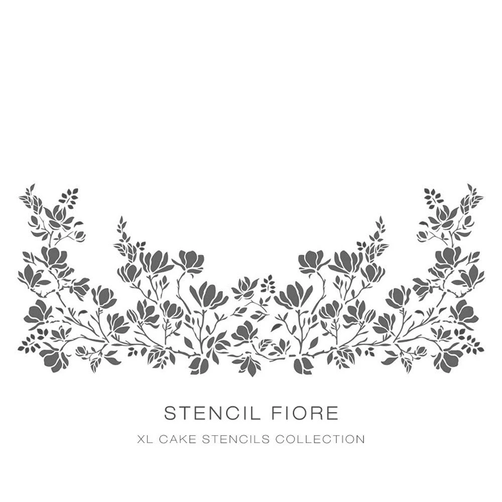 Silvia Favero Fiore - Double-Barrel Cake Stencil 1 Silvia Favero Fiore - Double-Barrel Cake Stencil