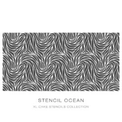 Silvia Favero Ocean - Double-Barrel Cake Stencil