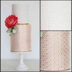 Silvia Favero WISTERIA - Double-Barrel Cake Stencil