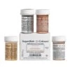 Sugarflair Colours Gold, Silver, Rose Gold And Gold Titanium Mixed Metallic Paint Set