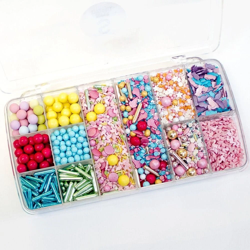 Super Streusel Superbox Summer Fling - Assortment Of Sprinkle, Chocolate Balls, Dragees With Crispy Center 1 Super Streusel Superbox Summer Fling - Assortment Of Sprinkle, Chocolate Balls, Dragees With Crispy Center