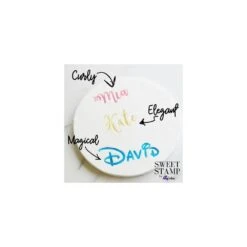 Sweet Stamps By Amy CURLY Font "The Complete Set" Full Set Uppercase, Lowercase, Numbers & Symbols + A Tacky Pad -Silikomart Store sweet stamps by amy curly font the complete set full set uppercase lowercase numbers symbols a tacky pad p6941 29012 image