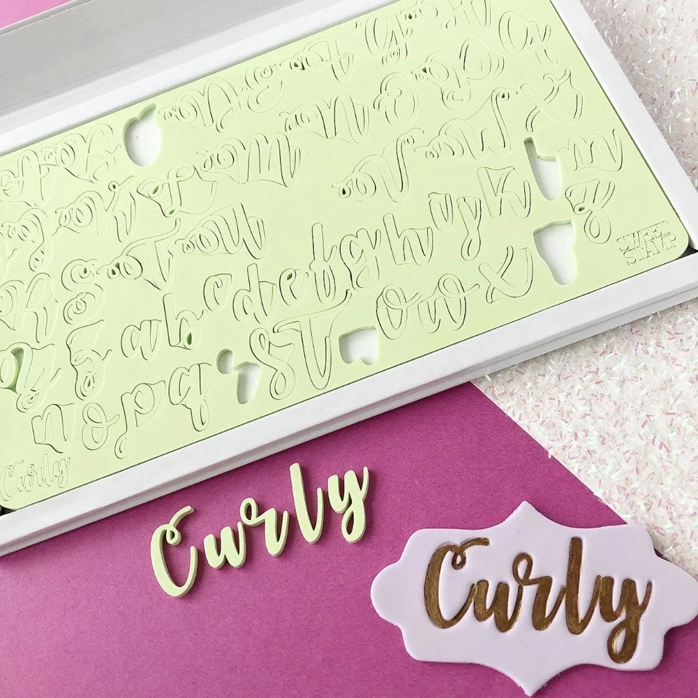 Sweet Stamps By Amy SWEET STAMP - CURLY - Full Set Uppercase & Lowercase 1 Sweet Stamps By Amy SWEET STAMP - CURLY - Full Set Uppercase & Lowercase