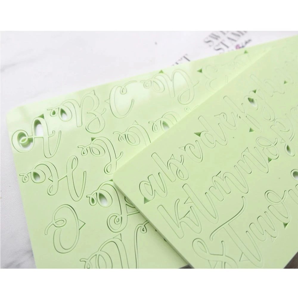 Sweet Stamps By Amy SWEET STAMP - CURLY - Full Set Uppercase & Lowercase 2 Sweet Stamps By Amy SWEET STAMP - CURLY - Full Set Uppercase & Lowercase - Image 2