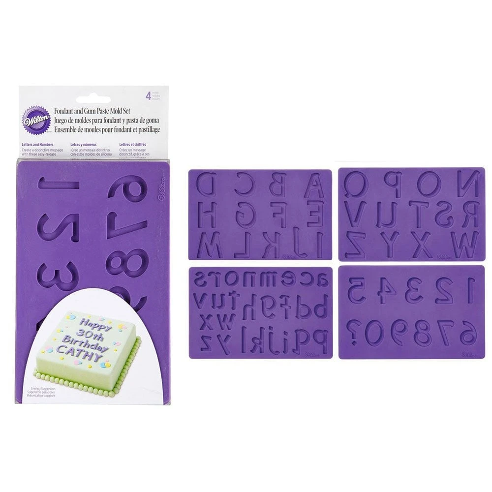 Wilton Alphabet Letters & Numbers Mould Set 1 Wilton Alphabet Letters & Numbers Mould Set