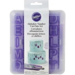 Wilton Alphabet & Number Cut Outs - Case Of 42
