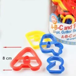 Wilton Alphabets And Number Plastic Cutter Set Of 50 Pcs