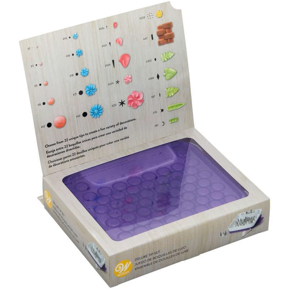 Wilton Deluxe Tip / Nozzle Set Of 22 Pieces 3 Wilton Deluxe Tip / Nozzle Set Of 22 Pieces - Image 3