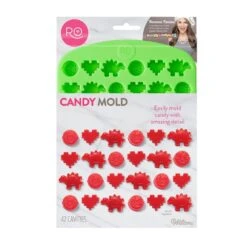 Wilton Dino / Cookie / Heart Silicone Candy Mould - 42 Cavity