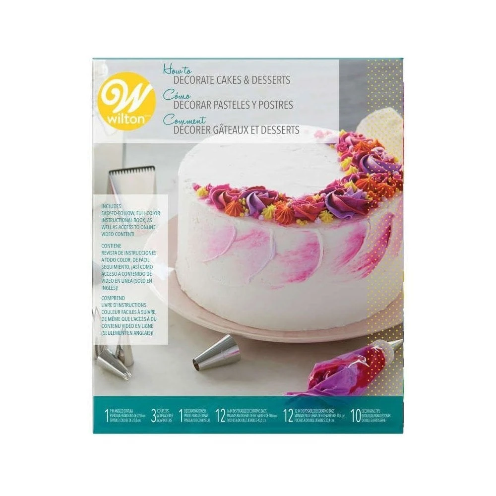Wilton How To Decorate Cakes & Desserts Kit 1 Wilton How To Decorate Cakes & Desserts Kit