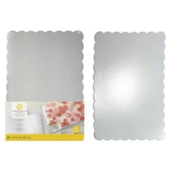 Wilton Silver Cake Platters - 13" X 19" - Pack Of 4